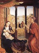 Rogier van der Weyden San Lucas Painting to the Virgin one Sweden oil painting artist